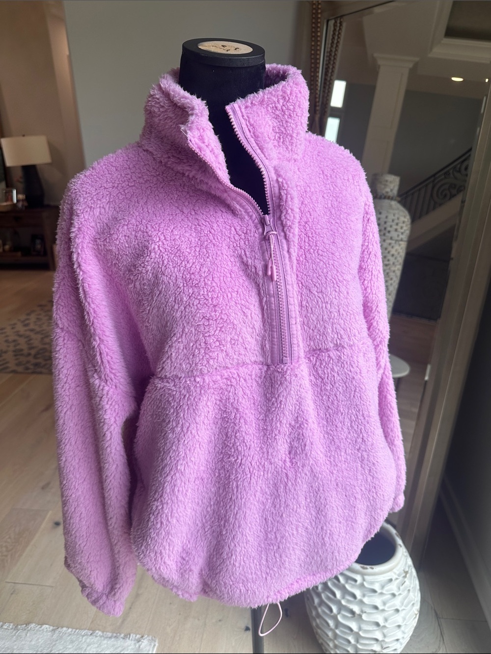No Boundaries Plush Pullover in Light Purple